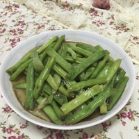 家常菜清炒四季豆