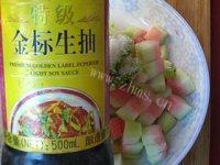 「自创」凉拌西瓜皮做法图解6)