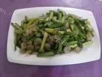 家常菜芦笋炒虾仁
