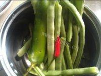 家常菜四季豆炒肉片做法图解1)