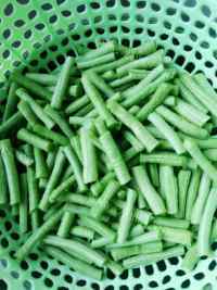 家常菜老干妈干煸豆角做法图解1)