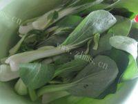 家常菜油菜炒肉做法图解2)