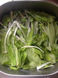 「家有大厨」炒小白菜做法图解2)