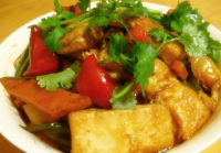 家常菜五彩豆腐
