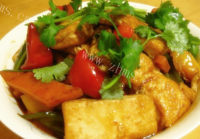 家常菜五彩豆腐