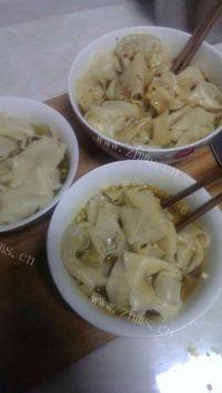 自己做的菜肉大馄饨
