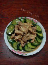 家常菜青瓜炒肉片