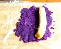 自己做的紫薯香蕉卷做法图解6)