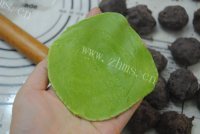 自制抹茶红豆酥饼做法图解9)