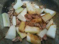 家常菜肉炒冬瓜做法图解6)