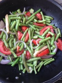 懒人豆角腐竹做法图解5)