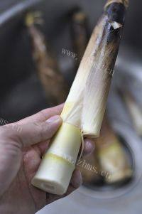 家常菜雷笋炒肉丝做法图解4)