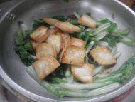 小白菜炒豆腐做法图解7)