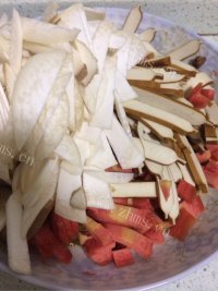 美味杏鲍菇打卤面做法图解1)