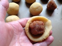 颜色好看的玫瑰馅绿豆糕做法图解12)