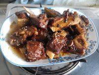 绿色食物糖醋排骨做法图解13)