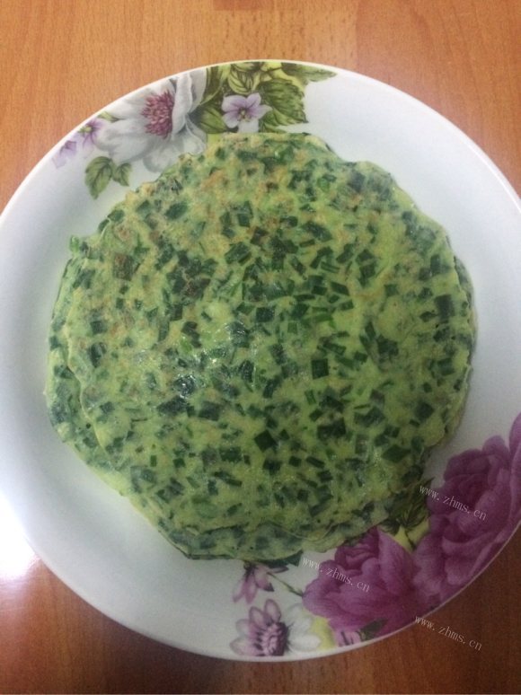 色香味俱全的韭菜鸡蛋饼