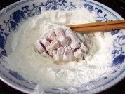 开胃浇汁菊花鱼做法图解6)