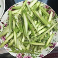 家常菜芦笋炒肉做法图解2)