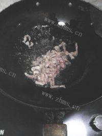香味四溢的丝瓜炒肉丝做法图解4)