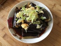 家常菜凉拌蒜蓉茄子做法图解5)