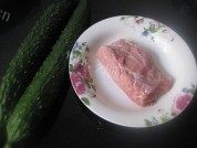 肉片炒黄瓜做法图解1)
