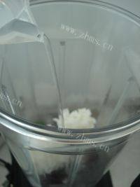 美味早餐紫薯米糊做法图解3)