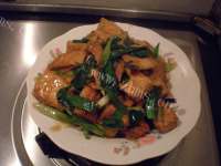 家常菜蒜苗豆腐