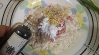 家常菜油豆腐镶肉做法图解4)