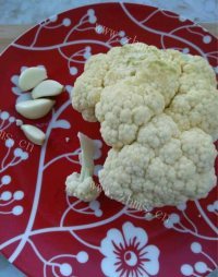 肉炒菜花做法图解1)