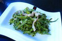 诱人的肉丝炒豆角