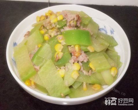青萝卜炒肉末