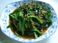 唇齿留香的肉末小白菜