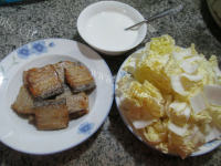 美味的醋溜白菜带鱼羹做法图解1)