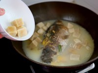 好吃的豆腐鲫鱼奶白汤做法图解4)