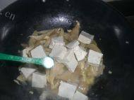 家常菜平菇烧豆腐做法图解4)