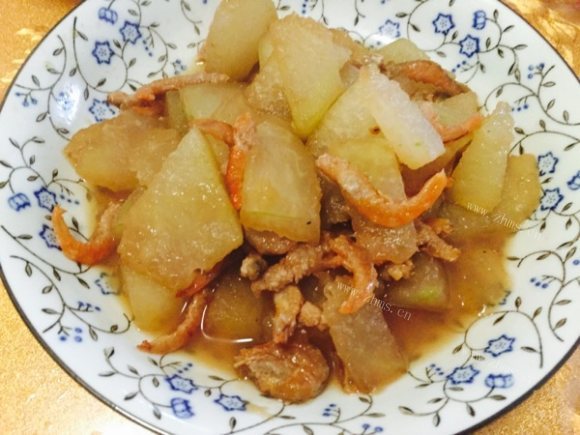 香气浓郁的冬瓜炒虾仁