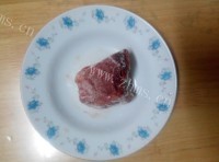 家常菜肉片炒山药做法图解2)