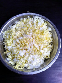 营养火腿白菜粥做法图解1)