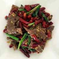 美味的香辣牛肉