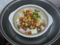 香脆的什锦火腿蒸豆腐做法图解12)