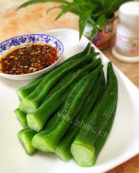家常菜白灼秋葵
