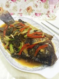 家常菜红烧福寿鱼