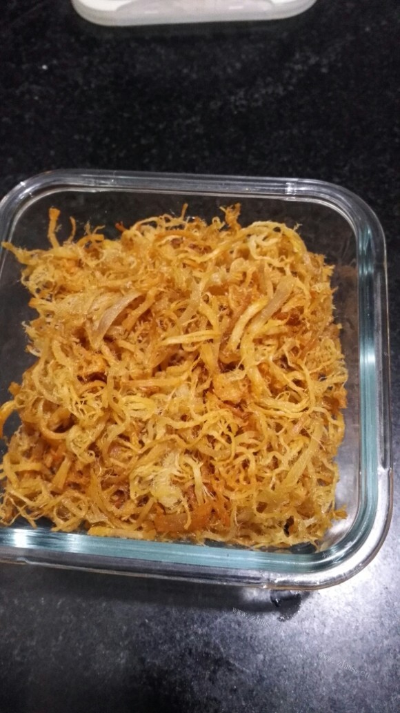 美味的自制肉松