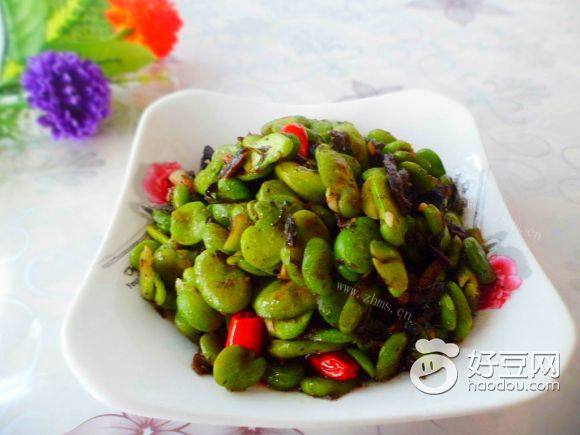 橄榄菜炒蚕豆