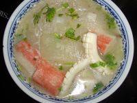 美味的冬瓜海鲜汤