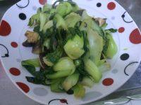 家常菜香菇油菜