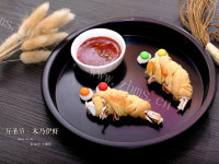 酥脆万圣节木乃伊虾做法图解9)