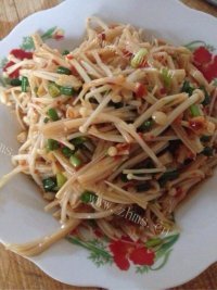 家常菜凉拌金针菇