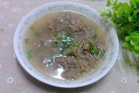 美味的牛肉羹